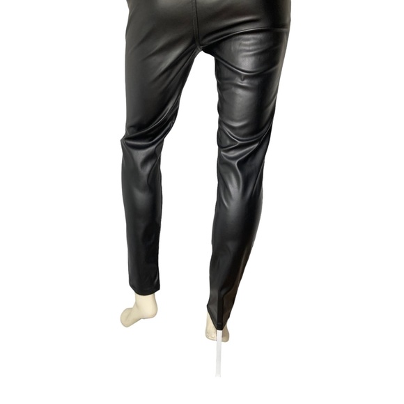 1511 inc. Black Faux Leather Mid Rise Legging Pants, 8 - Picture 8 of 11